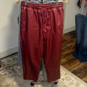 SHEIN Burgundy Joggers